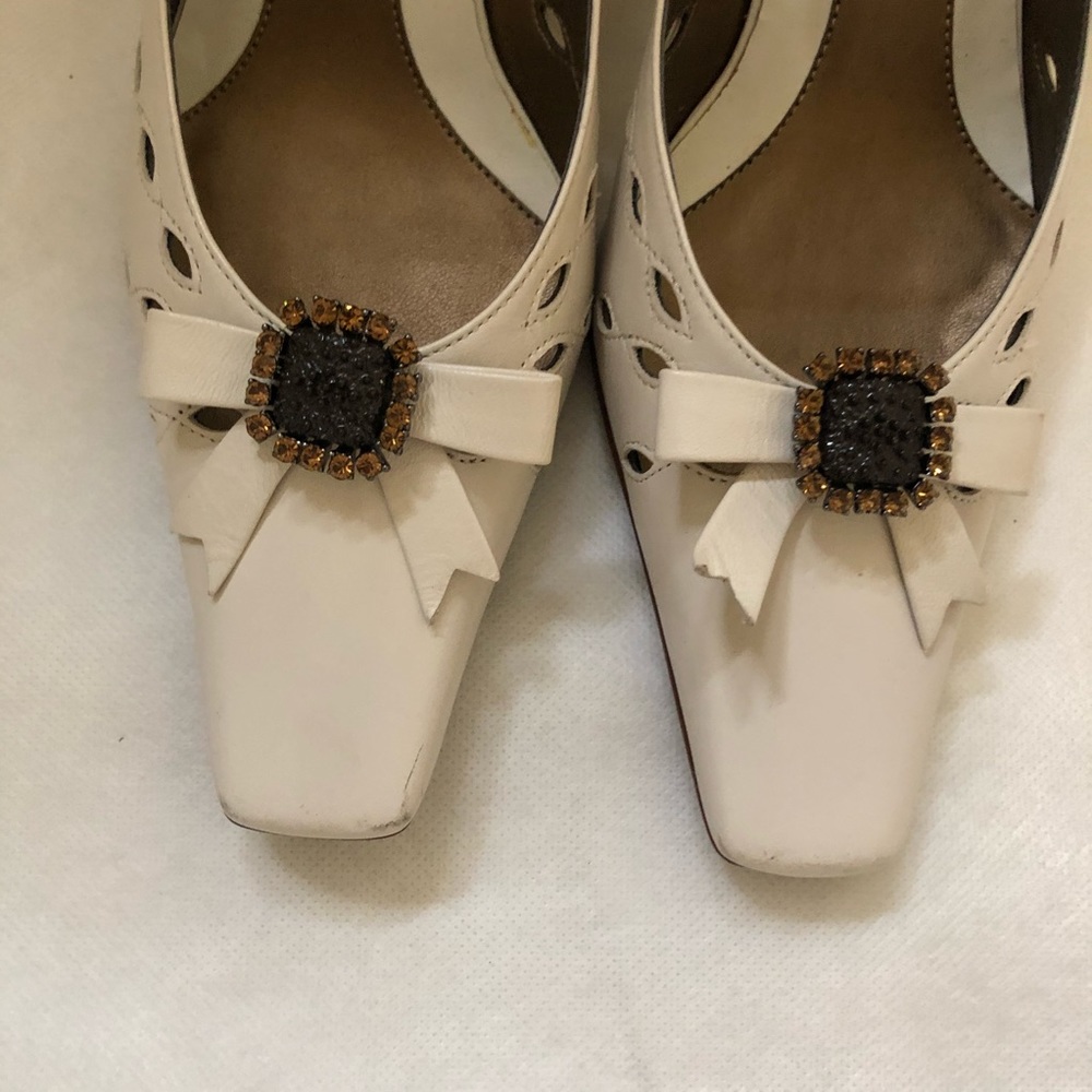 Paolo cream pumps size 6.5 - Picture 7 of 8